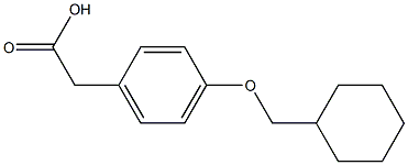 2-[4-(cyclohexylmethoxy)phenyl]acetic acid Structure