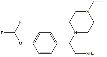 2-[4-(difluoromethoxy)phenyl]-2-(4-ethylpiperazin-1-yl)ethanamine Structure