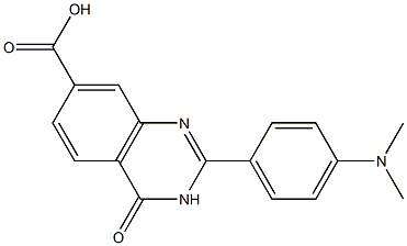 2-[4-(dimethylamino)phenyl]-4-oxo-3,4-dihydroquinazoline-7-carboxylic acid Structure