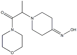 2-[4-(hydroxyimino)piperidin-1-yl]-1-(morpholin-4-yl)propan-1-one 구조식 이미지