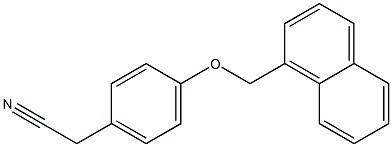 2-[4-(naphthalen-1-ylmethoxy)phenyl]acetonitrile 구조식 이미지