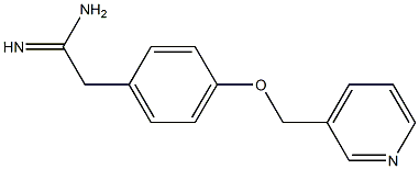 2-[4-(pyridin-3-ylmethoxy)phenyl]ethanimidamide Structure