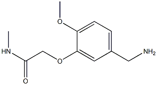 2-[5-(aminomethyl)-2-methoxyphenoxy]-N-methylacetamide Structure