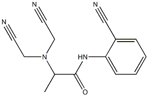 2-[bis(cyanomethyl)amino]-N-(2-cyanophenyl)propanamide 구조식 이미지