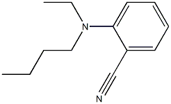 2-[butyl(ethyl)amino]benzonitrile Structure