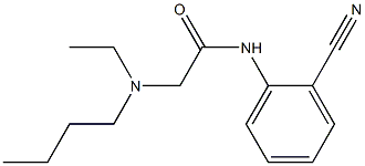 2-[butyl(ethyl)amino]-N-(2-cyanophenyl)acetamide Structure