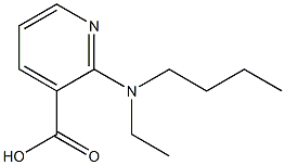 2-[butyl(ethyl)amino]pyridine-3-carboxylic acid Structure
