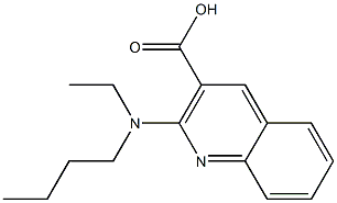 2-[butyl(ethyl)amino]quinoline-3-carboxylic acid Structure