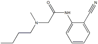 2-[butyl(methyl)amino]-N-(2-cyanophenyl)acetamide 구조식 이미지