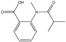 2-[isobutyryl(methyl)amino]benzoic acid Structure