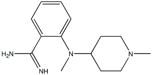 2-[methyl(1-methylpiperidin-4-yl)amino]benzene-1-carboximidamide Structure