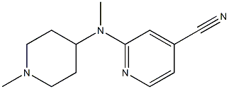 2-[methyl(1-methylpiperidin-4-yl)amino]isonicotinonitrile Structure