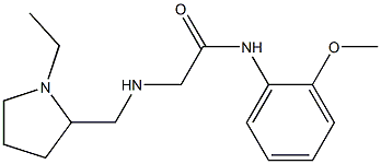 2-{[(1-ethylpyrrolidin-2-yl)methyl]amino}-N-(2-methoxyphenyl)acetamide Structure