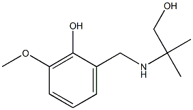 2-{[(1-hydroxy-2-methylpropan-2-yl)amino]methyl}-6-methoxyphenol 구조식 이미지