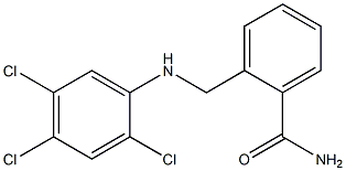 2-{[(2,4,5-trichlorophenyl)amino]methyl}benzamide Structure
