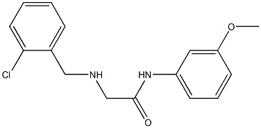 2-{[(2-chlorophenyl)methyl]amino}-N-(3-methoxyphenyl)acetamide 구조식 이미지