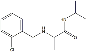 2-{[(2-chlorophenyl)methyl]amino}-N-(propan-2-yl)propanamide 구조식 이미지