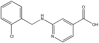 2-{[(2-chlorophenyl)methyl]amino}pyridine-4-carboxylic acid 구조식 이미지