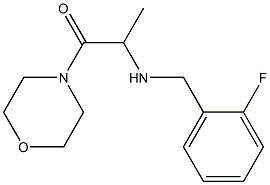 2-{[(2-fluorophenyl)methyl]amino}-1-(morpholin-4-yl)propan-1-one 구조식 이미지