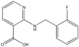 2-{[(2-fluorophenyl)methyl]amino}pyridine-3-carboxylic acid 구조식 이미지