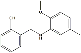 2-{[(2-methoxy-5-methylphenyl)amino]methyl}phenol 구조식 이미지