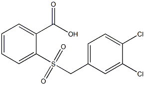 2-{[(3,4-dichlorophenyl)methane]sulfonyl}benzoic acid 구조식 이미지