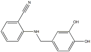 2-{[(3,4-dihydroxyphenyl)methyl]amino}benzonitrile Structure