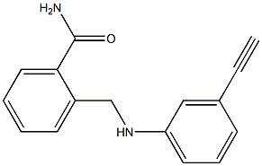 2-{[(3-ethynylphenyl)amino]methyl}benzamide Structure