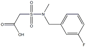 2-{[(3-fluorophenyl)methyl](methyl)sulfamoyl}acetic acid 구조식 이미지