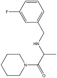 2-{[(3-fluorophenyl)methyl]amino}-1-(piperidin-1-yl)propan-1-one Structure