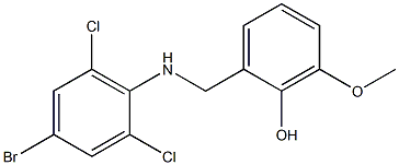 2-{[(4-bromo-2,6-dichlorophenyl)amino]methyl}-6-methoxyphenol Structure