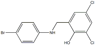 2-{[(4-bromophenyl)amino]methyl}-4,6-dichlorophenol 구조식 이미지