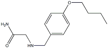 2-{[(4-butoxyphenyl)methyl]amino}acetamide Structure