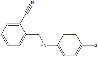 2-{[(4-chlorophenyl)amino]methyl}benzonitrile Structure