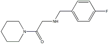 2-{[(4-fluorophenyl)methyl]amino}-1-(piperidin-1-yl)ethan-1-one Structure