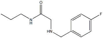 2-{[(4-fluorophenyl)methyl]amino}-N-propylacetamide 구조식 이미지