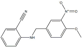 2-{[(4-methoxy-3-nitrophenyl)methyl]amino}benzonitrile 구조식 이미지