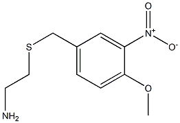 2-{[(4-methoxy-3-nitrophenyl)methyl]sulfanyl}ethan-1-amine 구조식 이미지