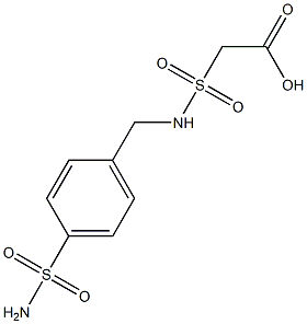 2-{[(4-sulfamoylphenyl)methyl]sulfamoyl}acetic acid 구조식 이미지