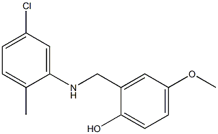 2-{[(5-chloro-2-methylphenyl)amino]methyl}-4-methoxyphenol 구조식 이미지