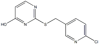 2-{[(6-chloropyridin-3-yl)methyl]sulfanyl}pyrimidin-4-ol 구조식 이미지