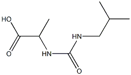 2-{[(isobutylamino)carbonyl]amino}propanoic acid 구조식 이미지