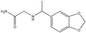 2-{[1-(1,3-benzodioxol-5-yl)ethyl]amino}acetamide 구조식 이미지