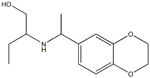 2-{[1-(2,3-dihydro-1,4-benzodioxin-6-yl)ethyl]amino}butan-1-ol 구조식 이미지