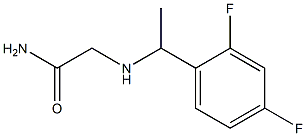 2-{[1-(2,4-difluorophenyl)ethyl]amino}acetamide Structure
