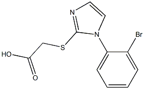 2-{[1-(2-bromophenyl)-1H-imidazol-2-yl]sulfanyl}acetic acid 구조식 이미지