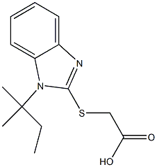 2-{[1-(2-methylbutan-2-yl)-1H-1,3-benzodiazol-2-yl]sulfanyl}acetic acid Structure