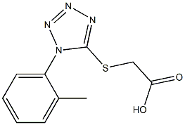 2-{[1-(2-methylphenyl)-1H-1,2,3,4-tetrazol-5-yl]sulfanyl}acetic acid Structure