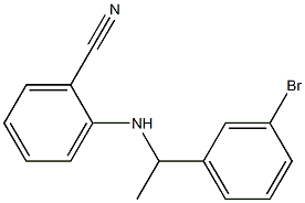 2-{[1-(3-bromophenyl)ethyl]amino}benzonitrile Structure