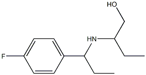 2-{[1-(4-fluorophenyl)propyl]amino}butan-1-ol Structure